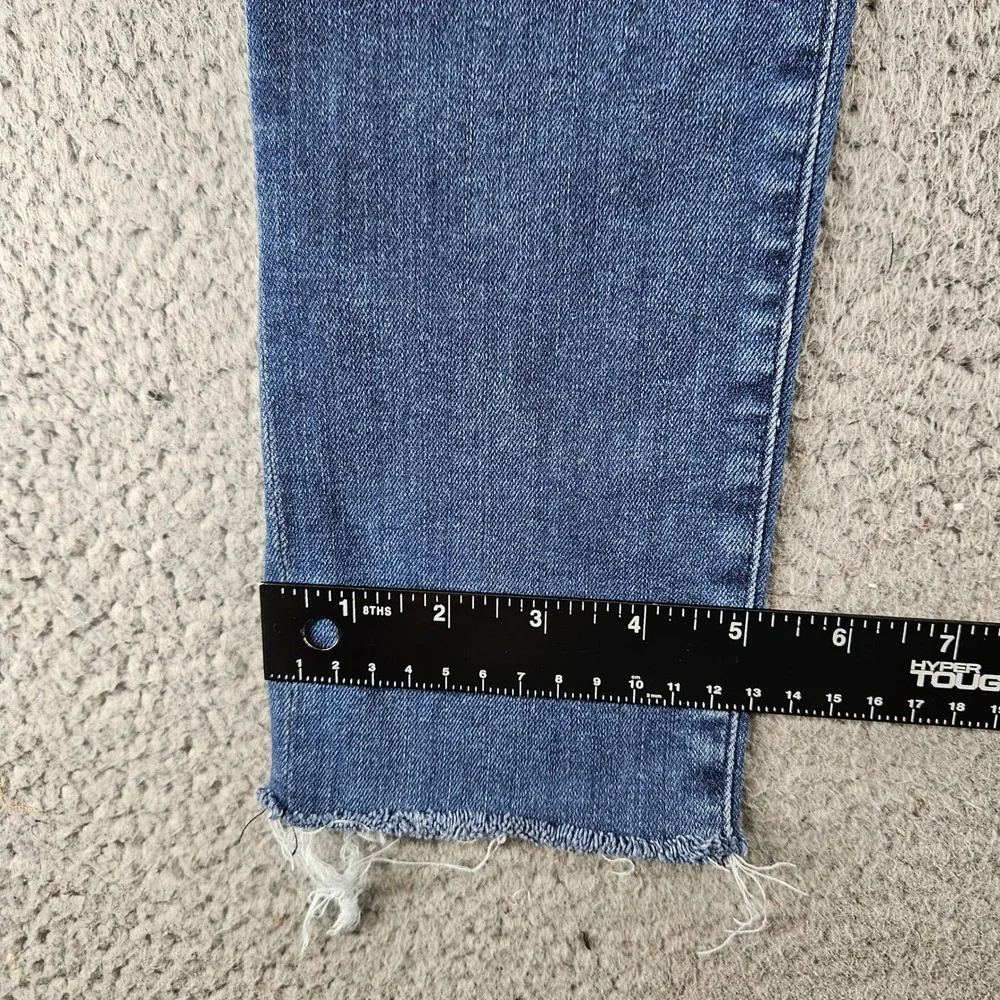 AGOLDE Sophie High Rise Skinny Jeans Womens 25‎ Dark Indigo Blue Distressed